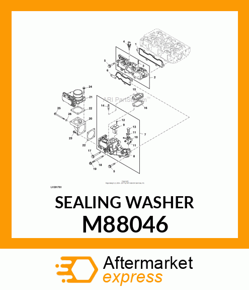 WASHER, SEAL 14 M88046