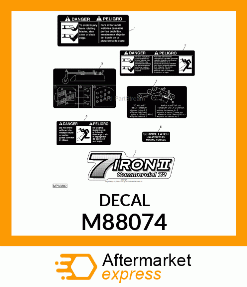 LABEL, SERVICE LATCH M88074