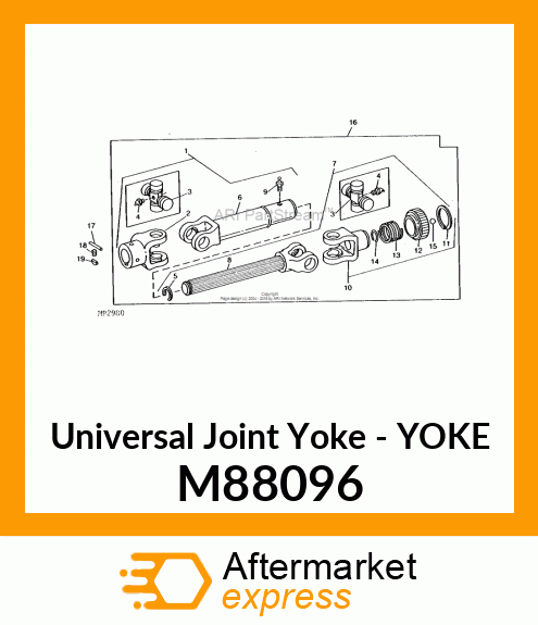 Universal Joint Yoke M88096