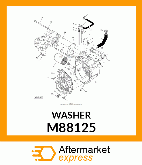 WASHER, WASHER M88125