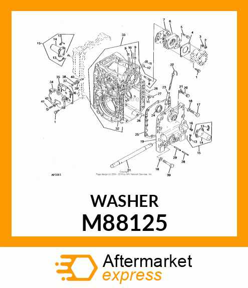 WASHER, WASHER M88125