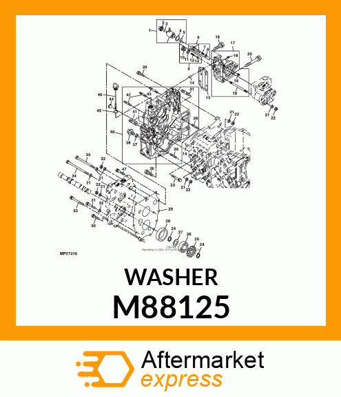 WASHER, WASHER M88125