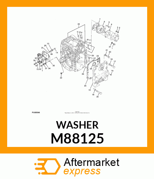 WASHER, WASHER M88125