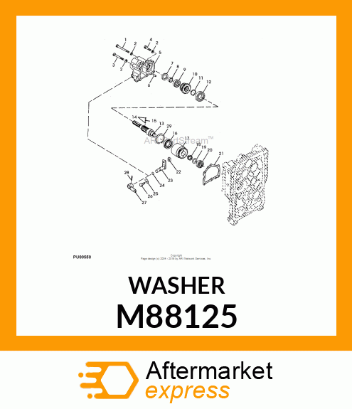 WASHER, WASHER M88125