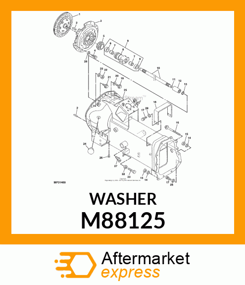 WASHER, WASHER M88125