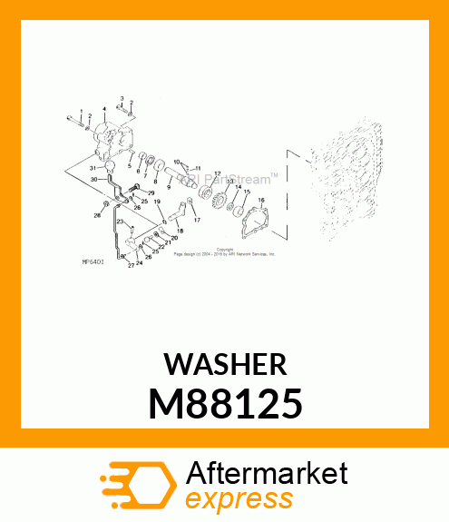 WASHER, WASHER M88125