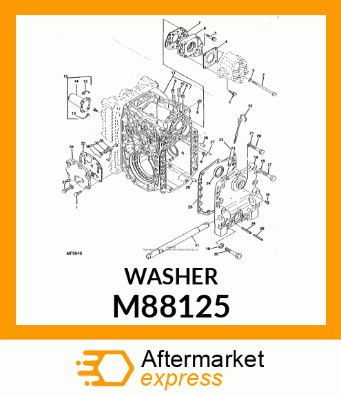 WASHER, WASHER M88125