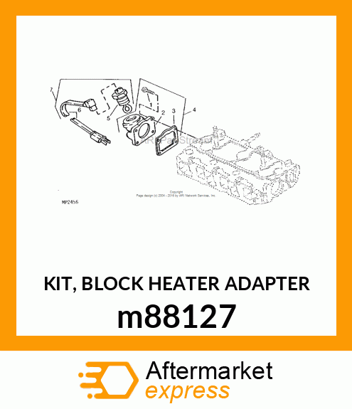 KIT, BLOCK HEATER ADAPTER m88127