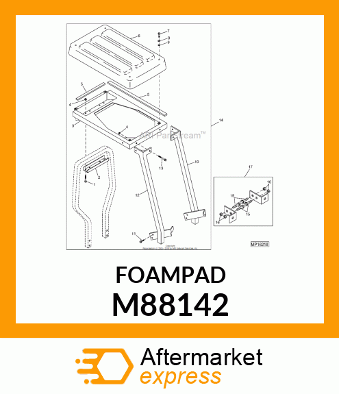 PAD, FOAM M88142