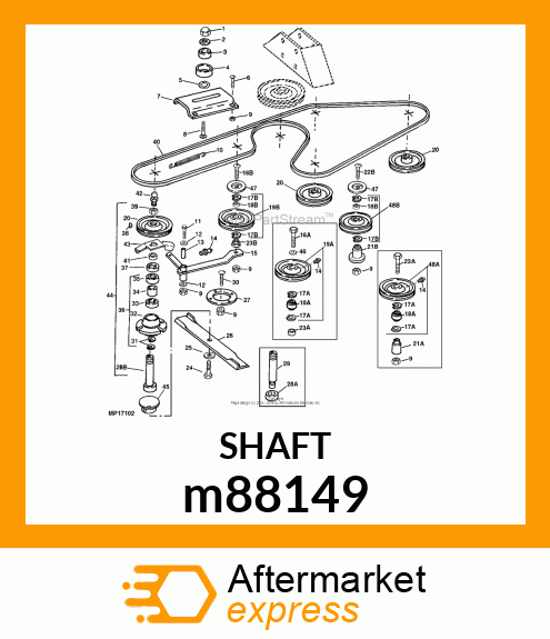 SPINDLE, SPINDLE, ASSEMBLED m88149