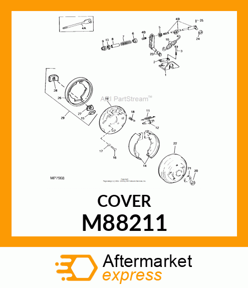 COVER, BRAKE PLATE M88211