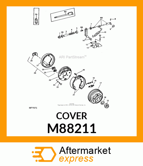 COVER, BRAKE PLATE M88211