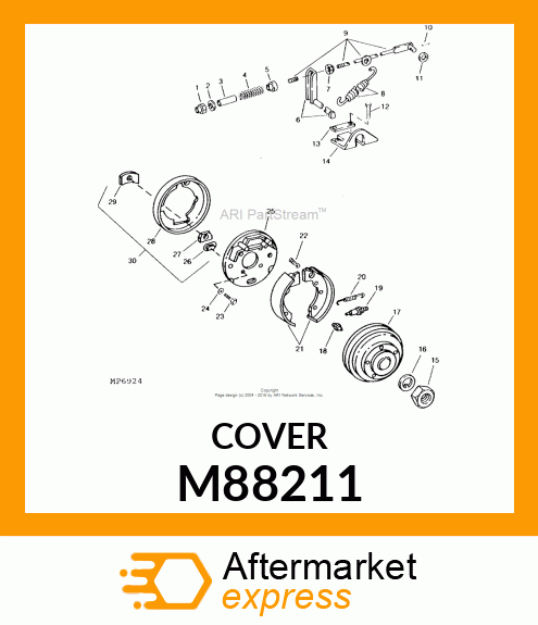 COVER, BRAKE PLATE M88211