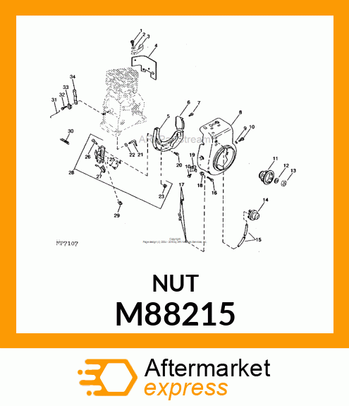 Spare part M88215 + Nut