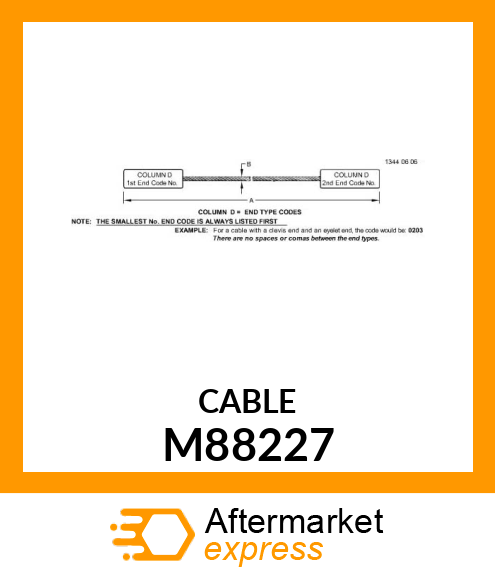 CABLE, WIRE M88227