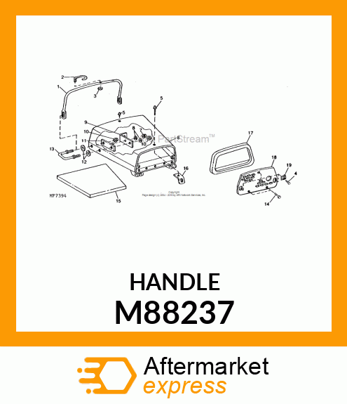 HANDLE, HOOD M88237