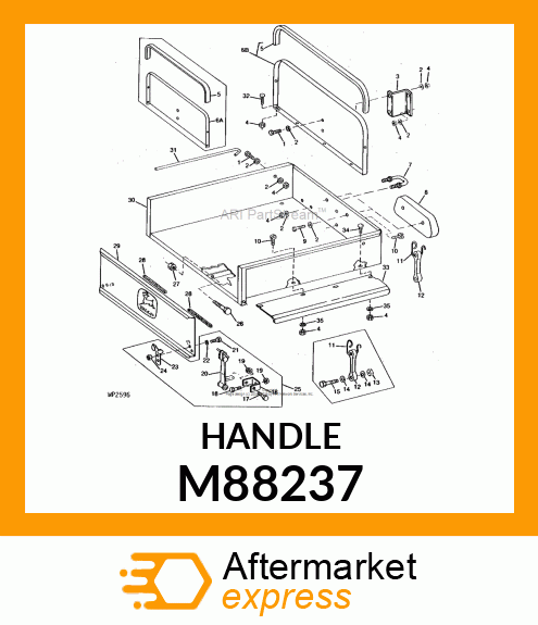 HANDLE, HOOD M88237