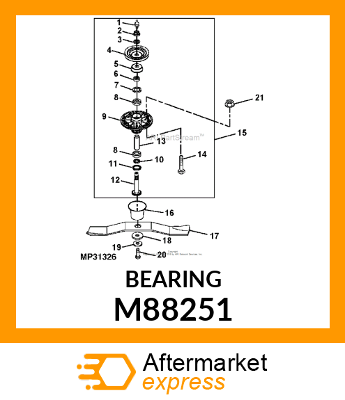 BEARING, SPINDLE M88251