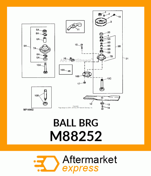 BEARING, SPINDLE M88252