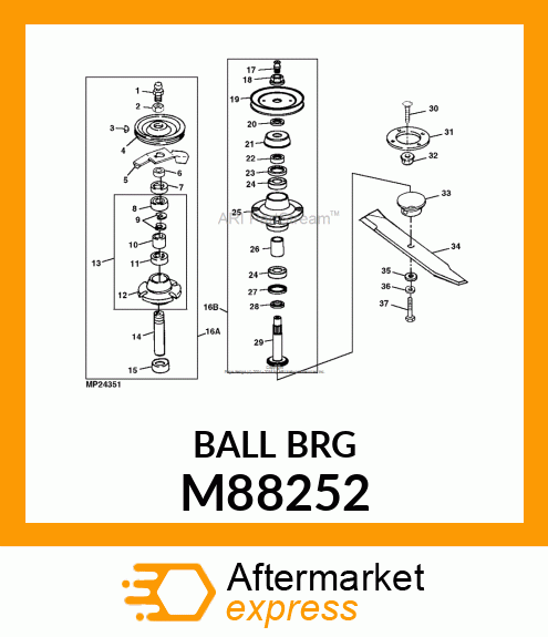 BEARING, SPINDLE M88252