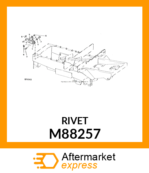 RIVET, TRUSS HEAD M88257