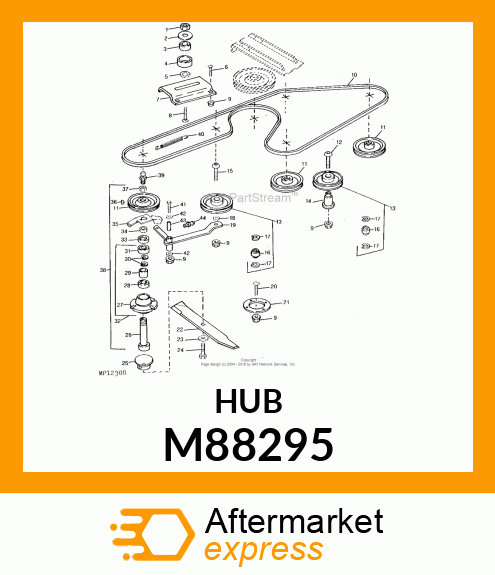 HUB, HOUSING, SPINDLE M88295