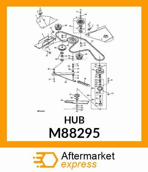 HUB, HOUSING, SPINDLE M88295