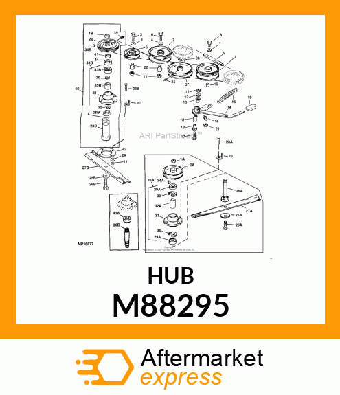 HUB, HOUSING, SPINDLE M88295