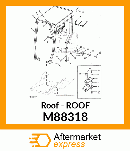 Roof M88318