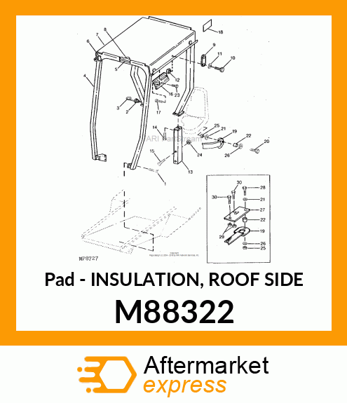 Insulation Roof Side M88322