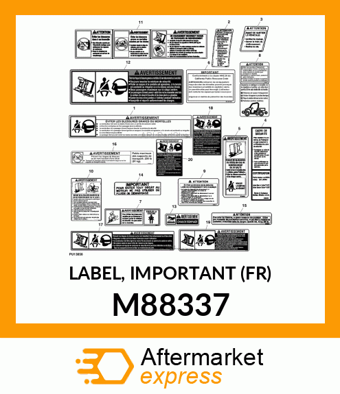 LABEL, IMPORTANT (FR) M88337