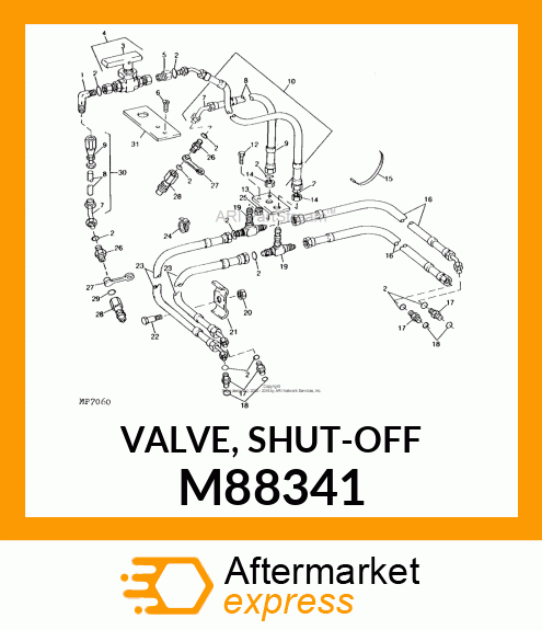 VALVE, SHUT M88341