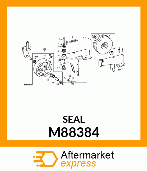 SEAL, SEAL, BEARING RETAINER M88384