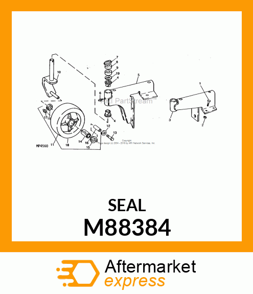 SEAL, SEAL, BEARING RETAINER M88384