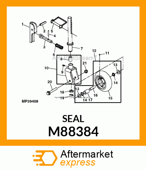 SEAL, SEAL, BEARING RETAINER M88384