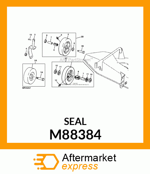 SEAL, SEAL, BEARING RETAINER M88384