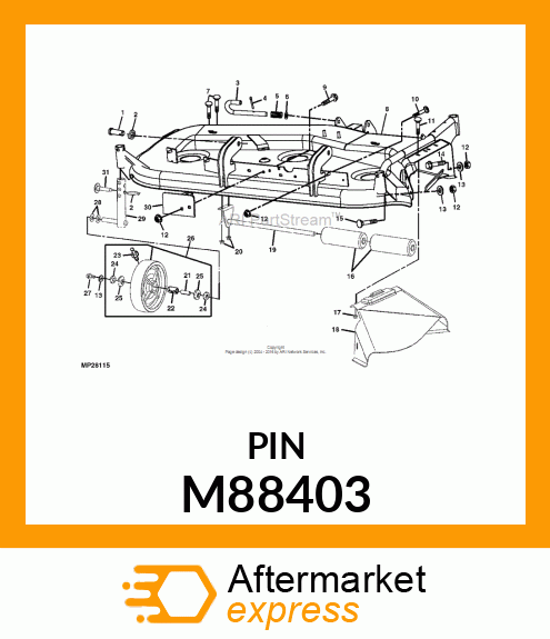 PIN, GAGE WHEEL M88403