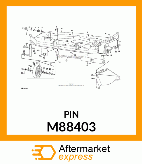 PIN, GAGE WHEEL M88403