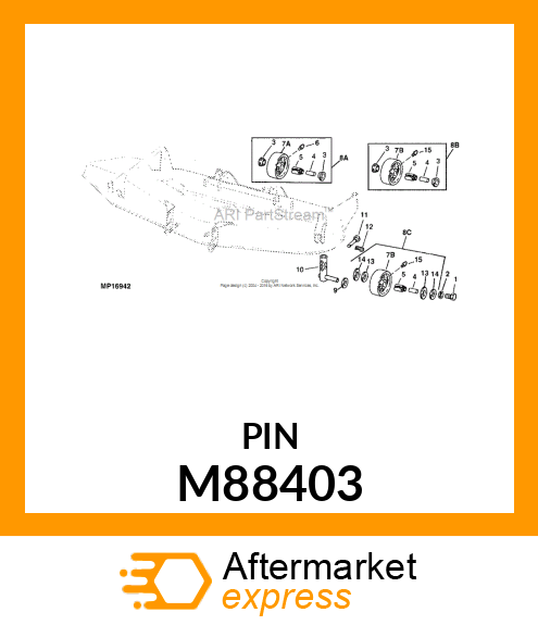 PIN, GAGE WHEEL M88403