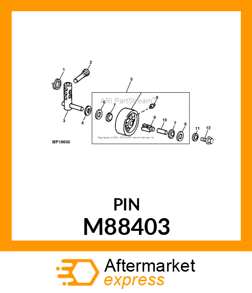 PIN, GAGE WHEEL M88403