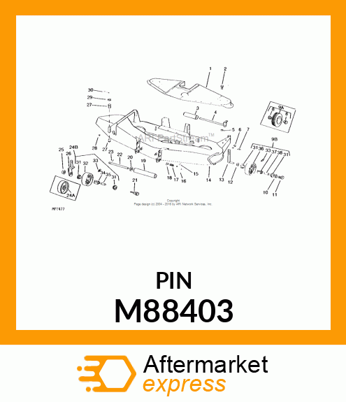 PIN, GAGE WHEEL M88403