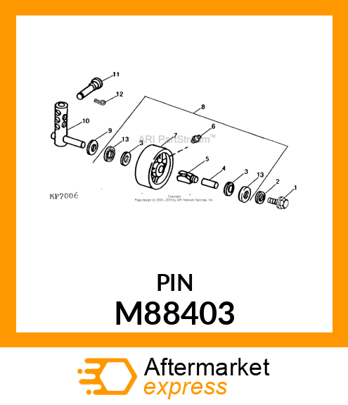 PIN, GAGE WHEEL M88403