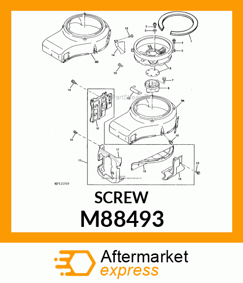 SCREW(4X8) W/FLAT WASHER, PAN M88493