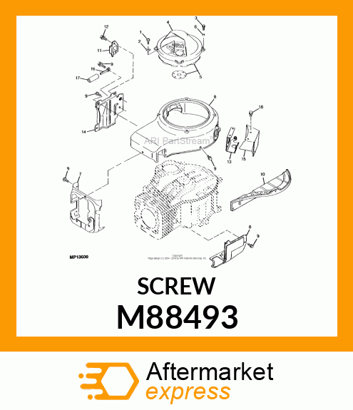 SCREW(4X8) W/FLAT WASHER, PAN M88493