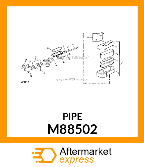 PIPE, INTAKE M88502