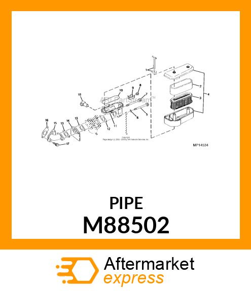 PIPE, INTAKE M88502