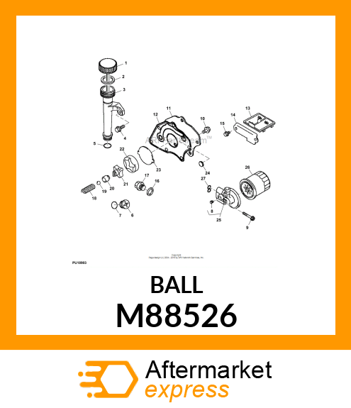 BALL, STEEL M88526