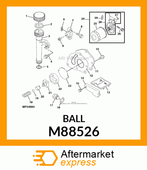 BALL, STEEL M88526