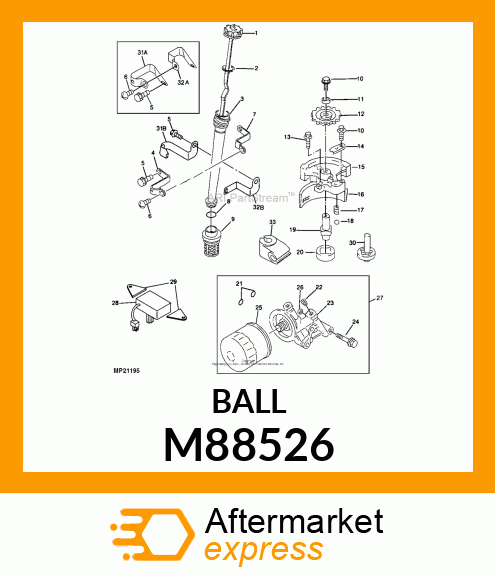 BALL, STEEL M88526