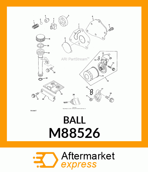 BALL, STEEL M88526